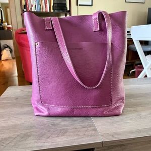 🦄Portland Leather Goods Full Size Crossbody in Mulberry🦄